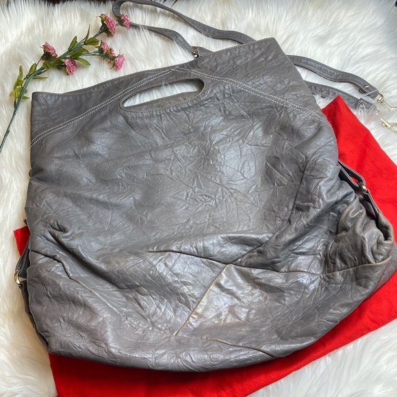 Gray Martine Sitbon Lambskin Leather Hobo - Picture 2 of 11